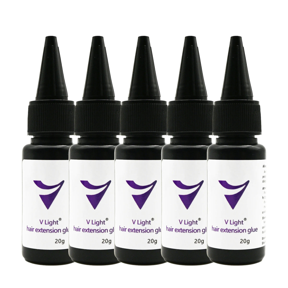 Wholesale 1/5/10pcs V-Light Glue 20g for Tape Hair Extension Tool Professional V-Light Technology Glue for Hair Extension Wig