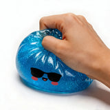 Glitter Shark Dumplings Squishy Toy Soft Slow Resilience Mini Buns Fidget with Steamer Steamed Stuffed Bun Pinch Le
