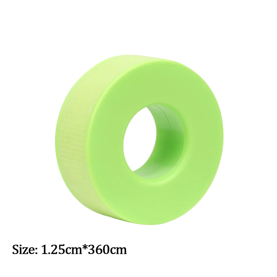 Close-up of breathable silicone gel eyelash tape with pink color, designed for eyelash extension application by HSF Marketplace.