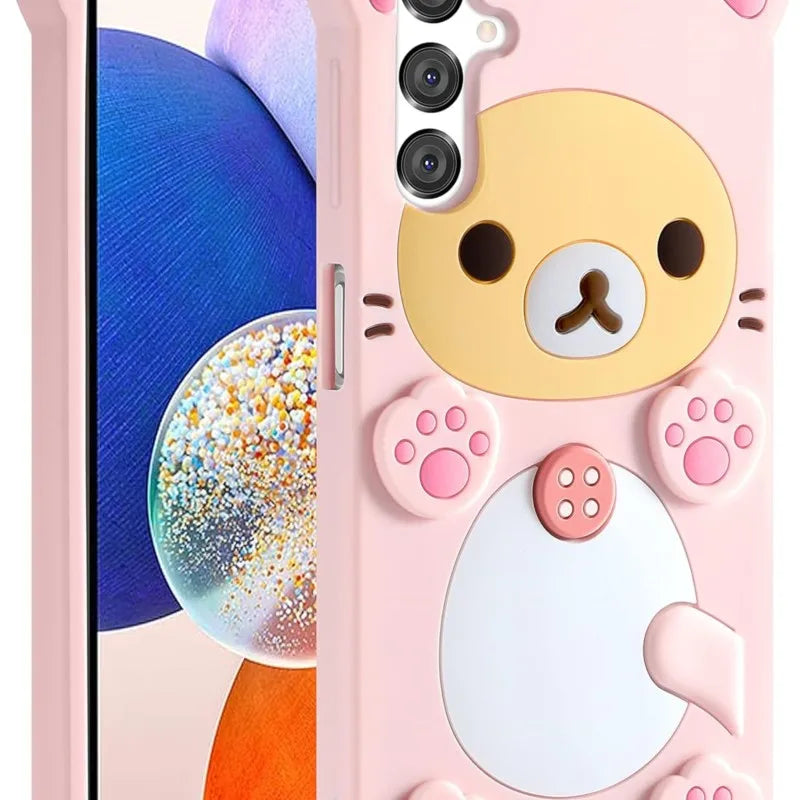 Rilakkuma Cat Bear Silicone Case for Samsung Galaxy A Series