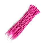 10 Strands 20inch Synthetic Dreadlocks Hair Extensions Soft Handmade Crochet Hair Transplant Blonde Braid Hairs For Women Girl