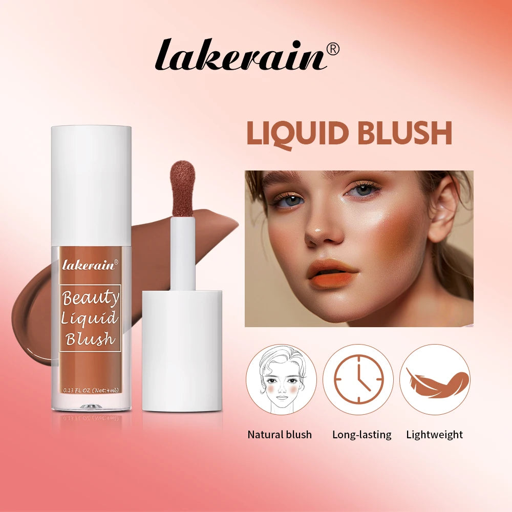 HSF Beauty liquid blush with creamy moisturizing texture, high-pigment color, and waterproof finish