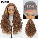 30 Inch Synthetic And Blend Lace Wigs For Women Body Wave Women Wigs 13x6 HD Lace Frontal Wigs With Baby Hair For African Female