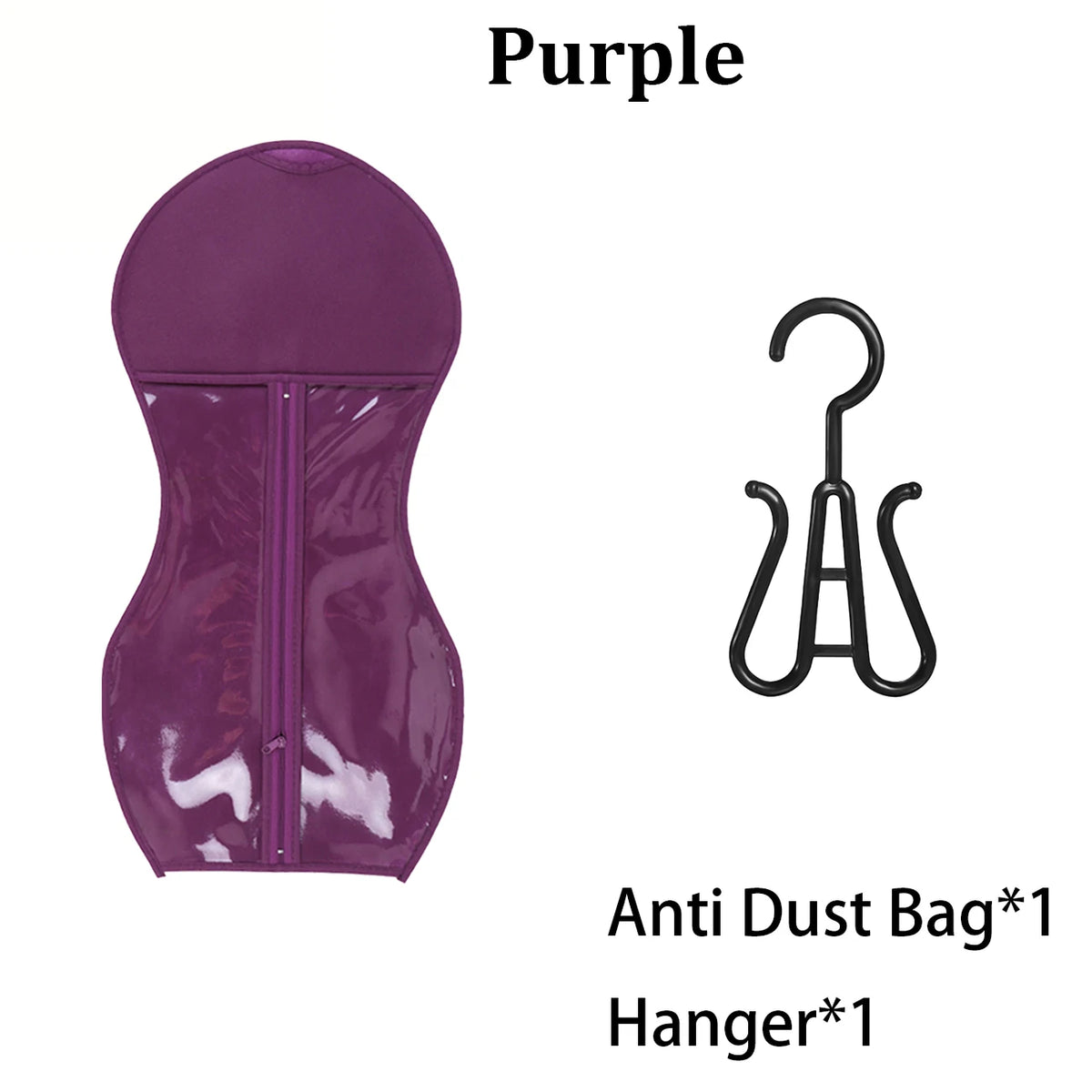 Wig Storage Portable Wig Bags Storage With Hanger Hair Extension Holder For Styling Wig Storage Bags Wig For Home & Travel