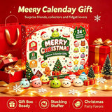 2026 dumpling squishy advent calendar with 24 mini sensory toy figures for a Christmas holiday countdown