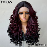 Latisha Lace Frontal Wigs 13x6 Synthetic High Temperature Fiber HD Lace Frontal Wigs 24 Inch Loose Curls Lace Wig For Afro Wome