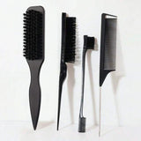 Slick Back Hair Brush for Sleek Ponytail Bun & Smoothing Baby Hairs, Flyaways, Edge Control - Backcombing & Teasing