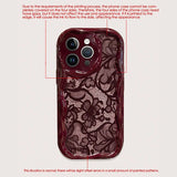 Floral lace pattern soft phone case for iPhone 11–18 models by HSF Marketplace