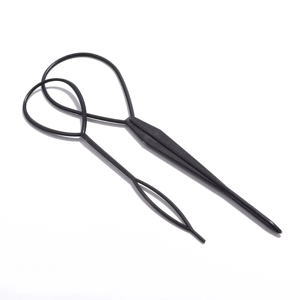 Plastic magic pull hair pin clip for braids and ponytails, HSF Marketplace hair styling tool, DIY hair accessory for salon and home use