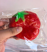 Strawberry Crunchy Squishy Toy, Crispy Sound Stress Ball, Squeeze Fidget Toy, Sensory Decompression Stress Relief Toy
