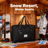 Foldable multi-purpose storage tote bag by HSF Marketplace, portable travel organizer for closet and trip use, space-saving design