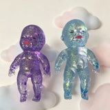 Clear Doll Fidget Toy, Sequin Filled Interior, Anxiety Relief Toy for Students