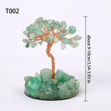 1PC Natural Crystal Tree Handmade Tree of Life Reiki Healing Mineral Specimen Home Decoration Gifts Souveni Drop Glue Resin Base
