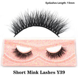 3D Real Mink Eyelashes by HSF Marketplace, fluffy wispy short clusters for a natural false eyelash look