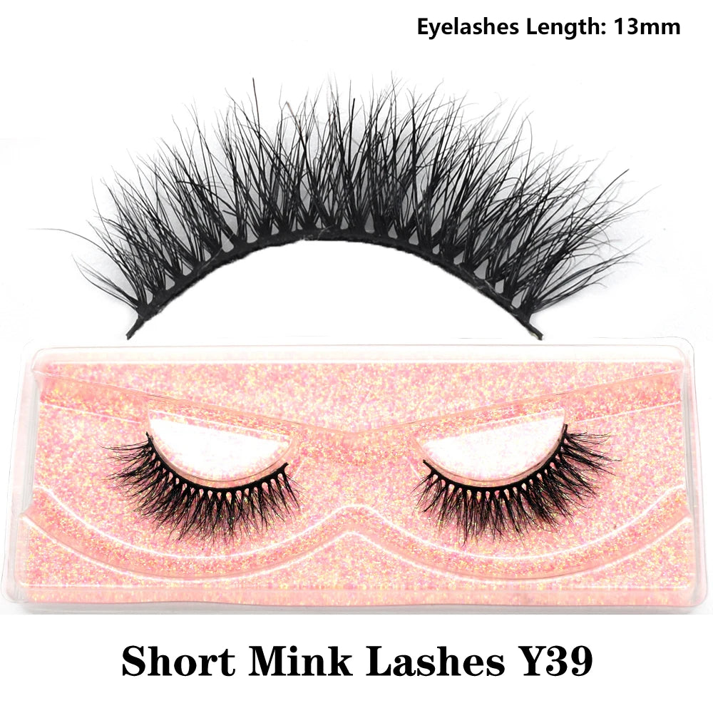 3D Real Mink Eyelashes by HSF Marketplace, fluffy wispy short clusters for a natural false eyelash look