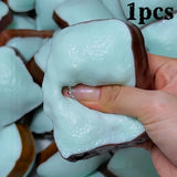 Squishy Crunchy Toast Bread Squeeze Fidget Toy Homemade Soft Toast Stress Ball ASMR Sensory Anti Stress Toy Gift for Adult