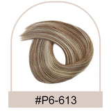 HSF Marketplace straight clip-in ponytail human hair extension with wrap-around tail, natural finish