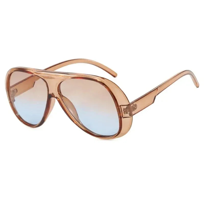 Vintage flat top pilot sunglasses for women, luxury UV400 eyewear by HSF Marketplace