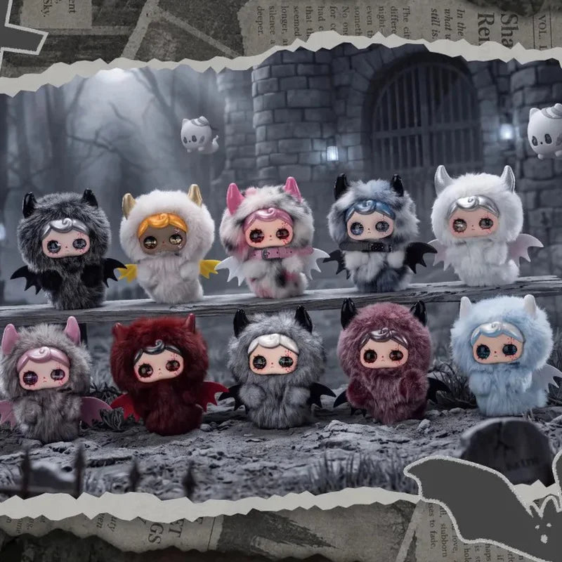 Dapliang Youna Little Ghost plush blind box collectible figure, cute stuffed toy with ghost design
