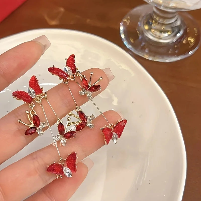 Bohemian rose flower earrings in an elegant floral design for daily wear