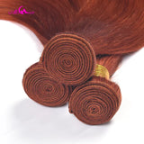 5x5 Closure With Human Hair Bundles Ali Coco Orange Ginger Bundles With Closure Brazilian Human Hair Bundles With Closure Remy