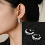 925 Sterling Silver Bow Knot Ear Clip for Women - Sweet Jewelry Gift