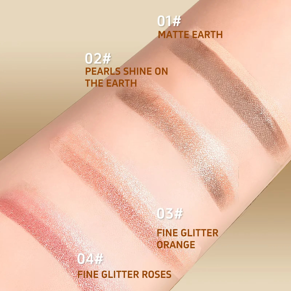 HSF Marketplace 3-color eyeshadow stick makeup pencil set with blendable, waterproof shades and creamy finish