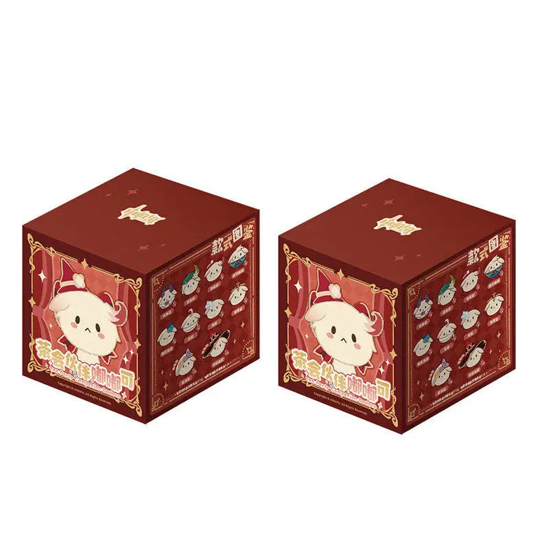 Genshin Impact Dodoco plush keychain blind box by miHoYo, collectible Klee companion figure sealed in packaging