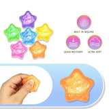 Glitter Star Maltose Squishy Toys Slow Rebound Funny Stretch Mini Stress Ball Squeeze Toys Stress Relief Decompression Toys