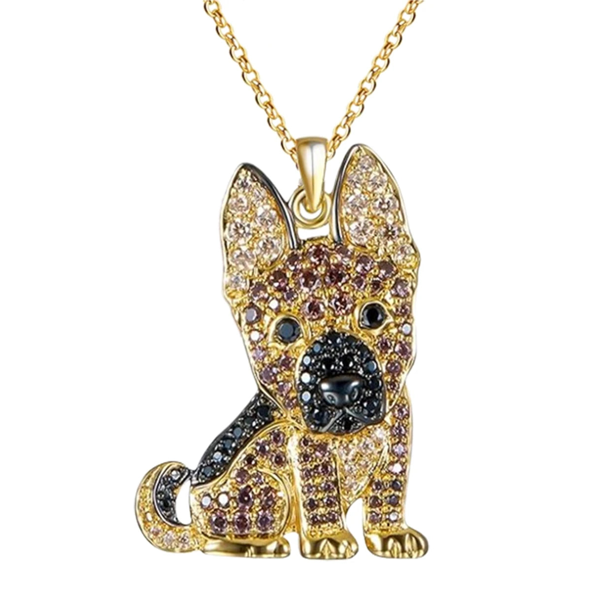 Cute beagle pendant necklace, elegant dog lover jewelry by HSF Marketplace