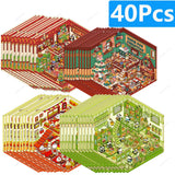 3D landscaping stickers for miniature scenes by HSF Marketplace, featuring detailed greenery and outdoor elements