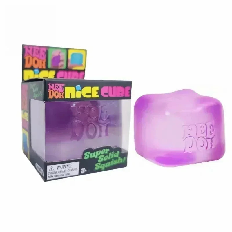 2026 New Model NeeDoh Fuzz Ball Wonder Waves Sensory Squeeze Toy Textured Stress Relief Fidget Ball for Adults Toy
