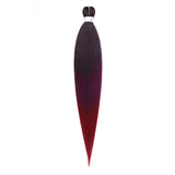 Pre-stretched Braids Hair Professional Itch Free Hot Water Setting Synthetic Fiber Ombre Yaki Texture Braid Hair Extensions