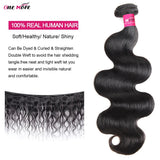 Brazilian Body Wave Human Hair Weave 2x6 with 3/4 Natural Hair Bundles Deep Parting Closure for Hair Extensions