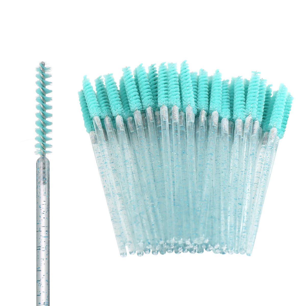 50-piece HSF Marketplace eyelash brush set for lash extensions and makeup application