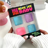 NEEDOH Mini 4-pack Set Nice Cube Stress Relief Squishy Cube Anti-Anxiety Squeeze Object Fidget Toy Holiday Gifts Set New 2026