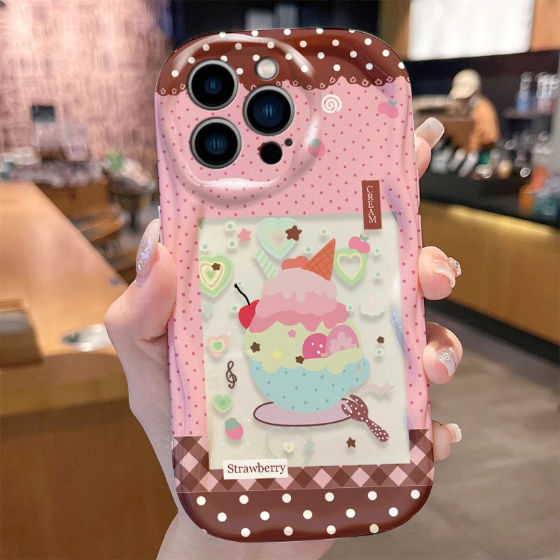 Mint green polka dot HSF Marketplace iPhone case in soft silicone for phone protection