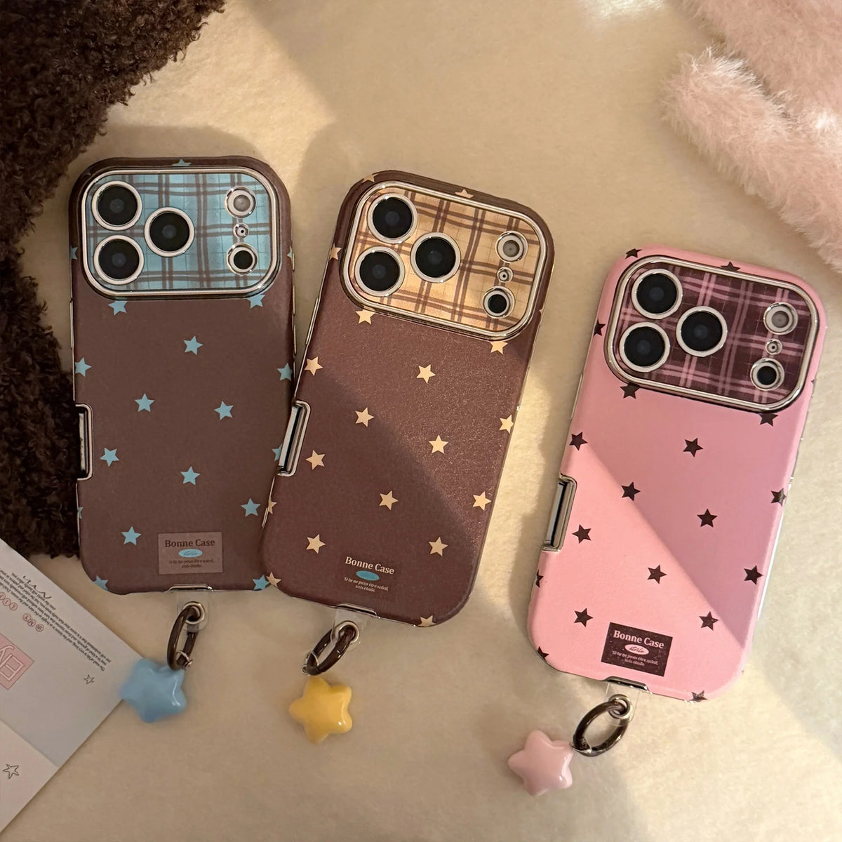 Korean Retro Leather Phone Case for iPhone 11 to 17 Models