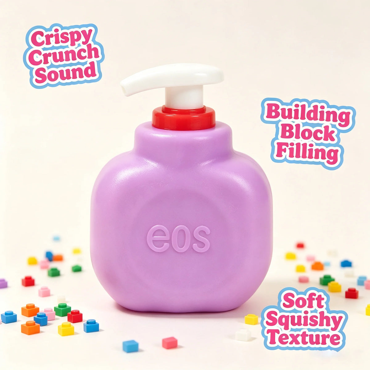ASMR crunch squeeze toy by HSF Marketplace for stress relief and fidgeting, close-up product view