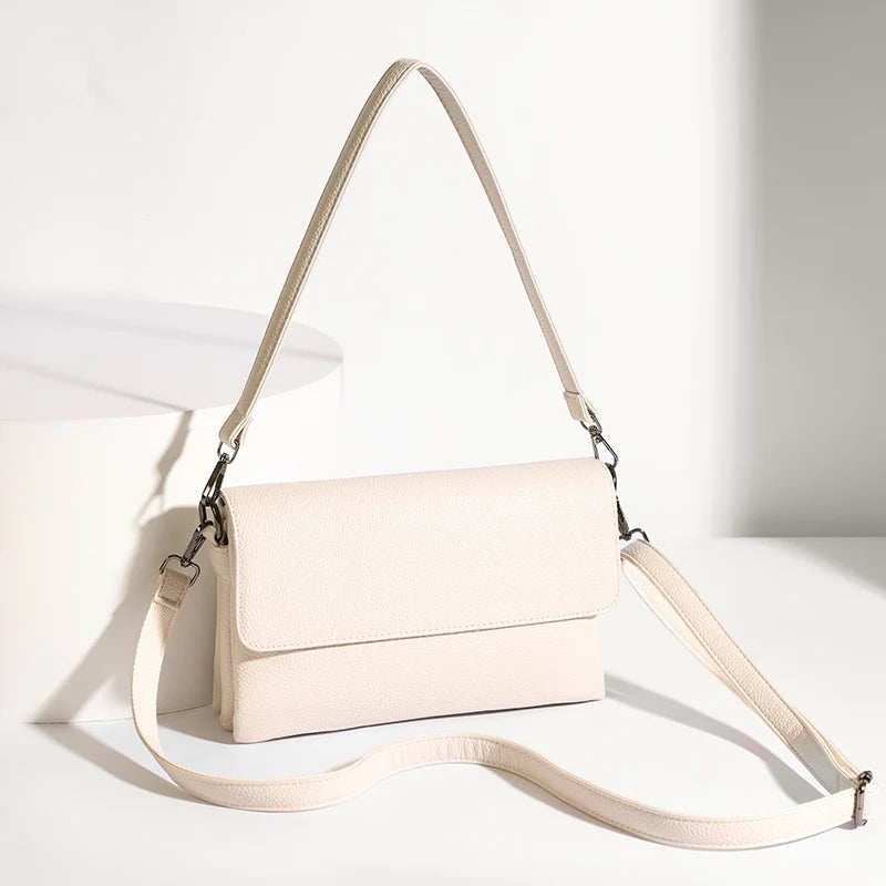 Genuine Leather Shoulder Crossbody Bags for Women Luxury Designer Women Bags Commuter Sac Elegant Ladies Handbags Messenger Bag