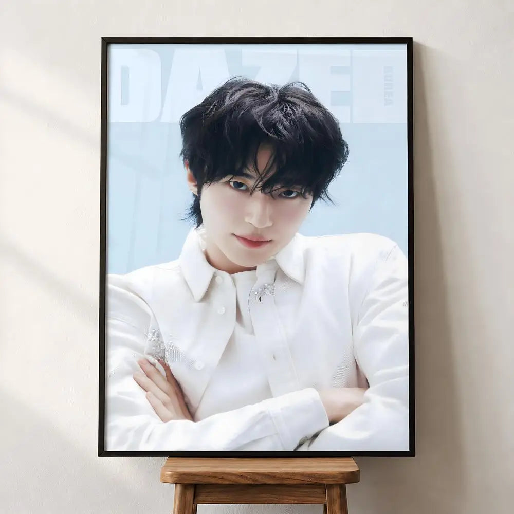 Byeon Woo Seok K-drama poster, aesthetic wall decor featuring Korean actor portrait, HSF Marketplace K-culture merch
