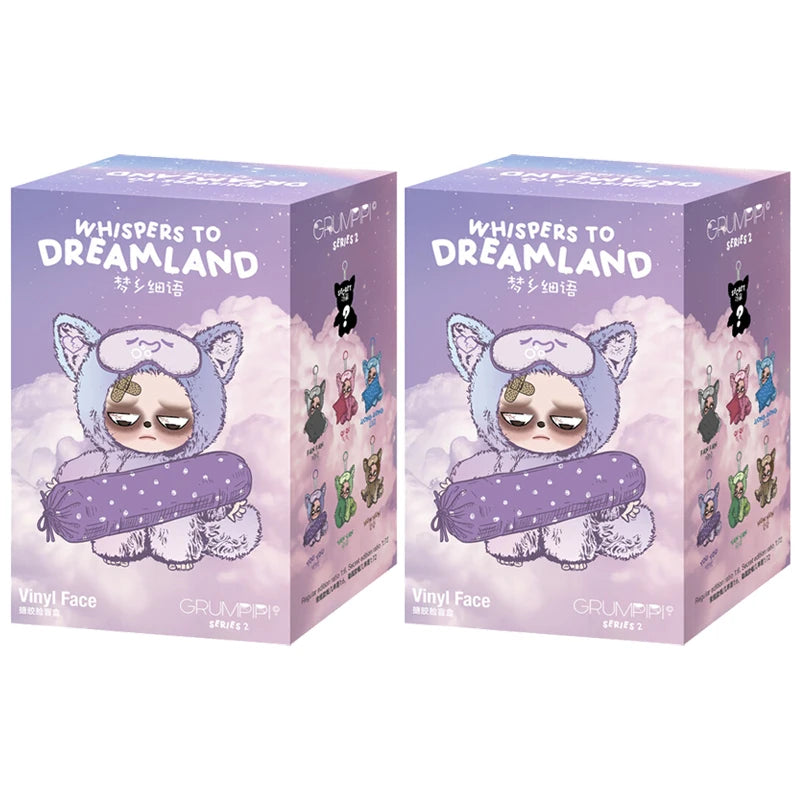 Grumpipi Whispers To Dreamland Series V2 vinyl face blind doll keychain pendant figure in mystery box