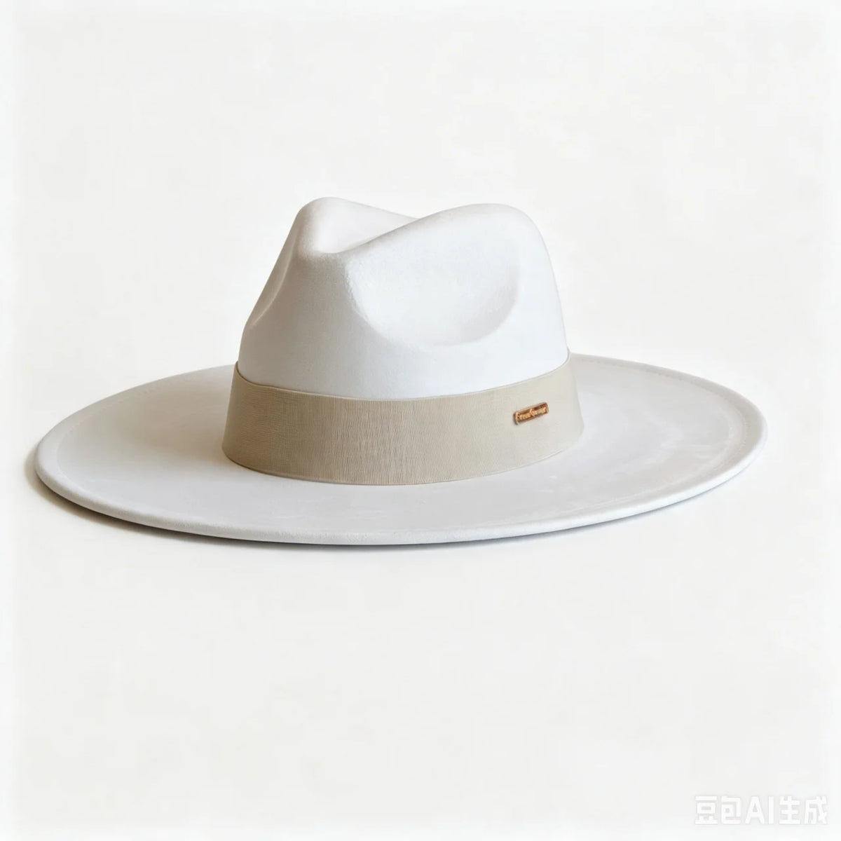 Women's wide brim suede fedora hat by HSF Marketplace in classic autumn and winter style