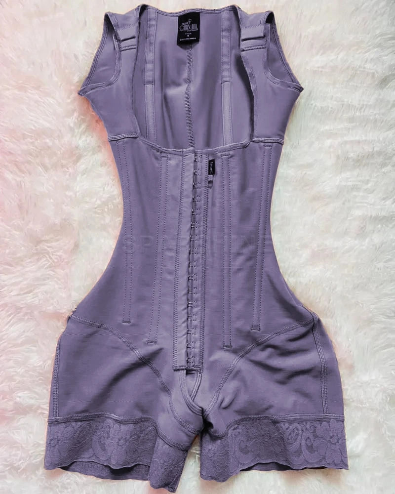 HSF Marketplace high compression open-chest sleeveless jumpsuit body shapewear with waist trainer and hip-lifting design