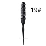 1/5PCS Black Curly Round Hair Comb Aluminum Tube Hair Brush Comb Professional Hairdresser Comb Salon Barber Styling Tool