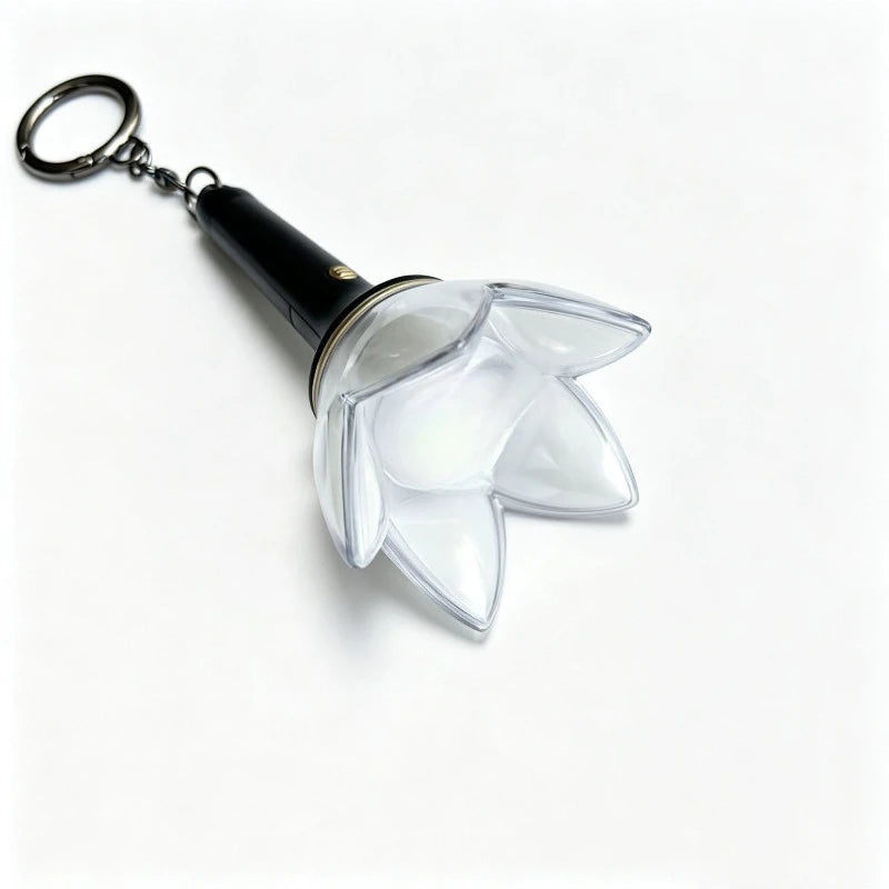 Kpop floral mini light stick keychain by HSF Marketplace for fans and gifts