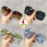 Luxury square sunglasses for women and men, HSF Marketplace vintage gradient design with retro style for travel and driving.