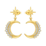 Orstarry S925 sterling silver 18k gold classic knot stud earrings for women, close-up jewelry detail
