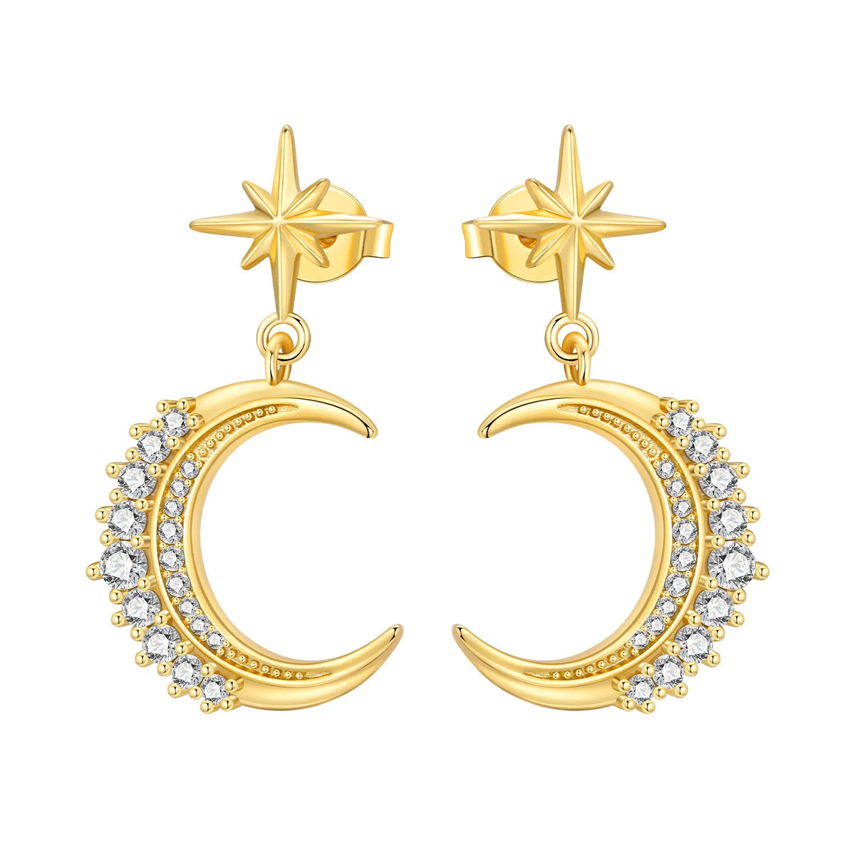 Orstarry S925 sterling silver 18k gold classic knot stud earrings for women, close-up jewelry detail