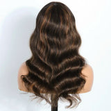 180D ombre blonde body wave human hair wig with bangs, HSF Marketplaceasynda
